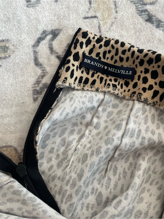 Brandy Melville Dresses & Skirts - Brandy Melville Leopard Print Mini Skirt